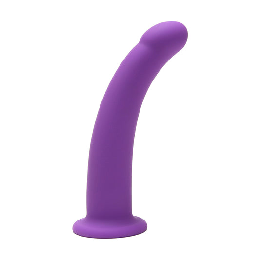 Me You Us 7in Curved Silicone Dildo Purp