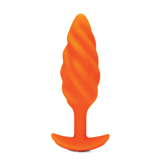 B-Vibe Texture Plug Swirl Orange (Medium)