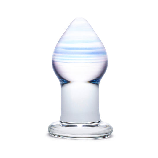 GLAS Amethyst Rain Butt Plug 3.25"